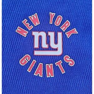 NFL Apparel New York Giants WOMEN'S Tri-Color Long Sleeve THERMAL‎ BLUE XL NWT